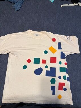 Fortis Cream Crewneck Logo Tag Tee